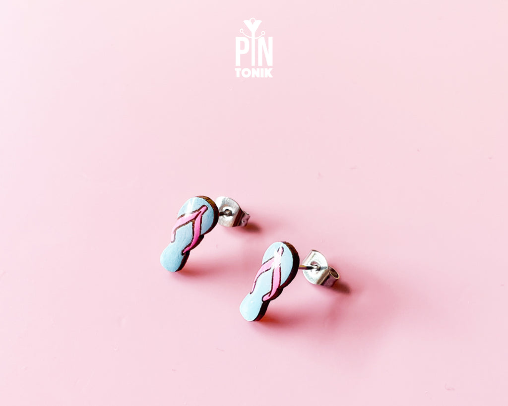 Flip Flop Stud Earrings