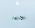 Boucles d'oreilles clous Myosotis