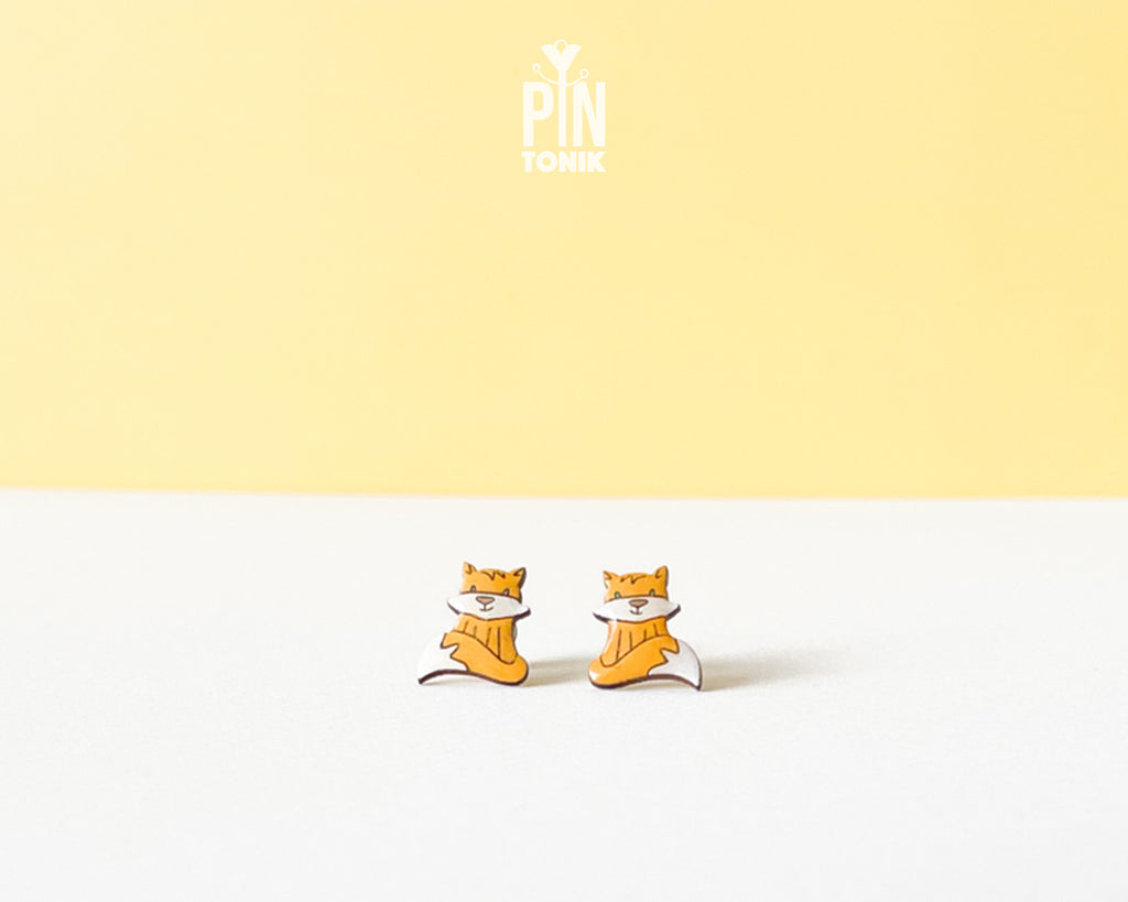Fox Stud Earrings