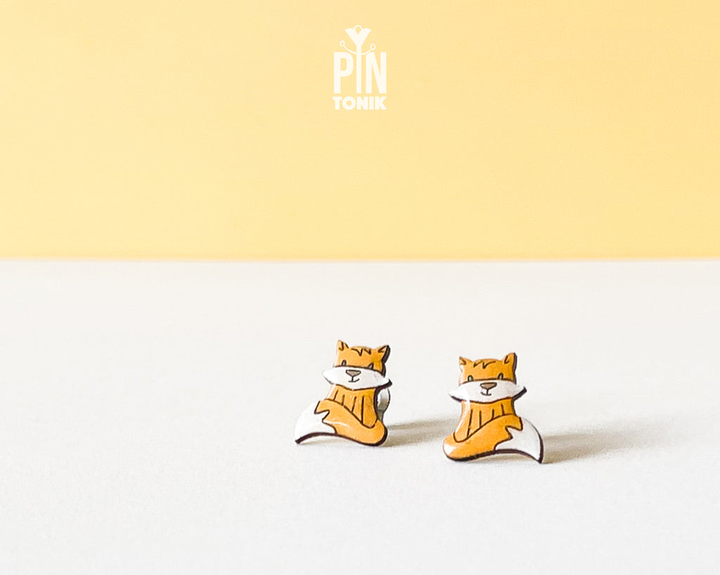 Fox Stud Earrings