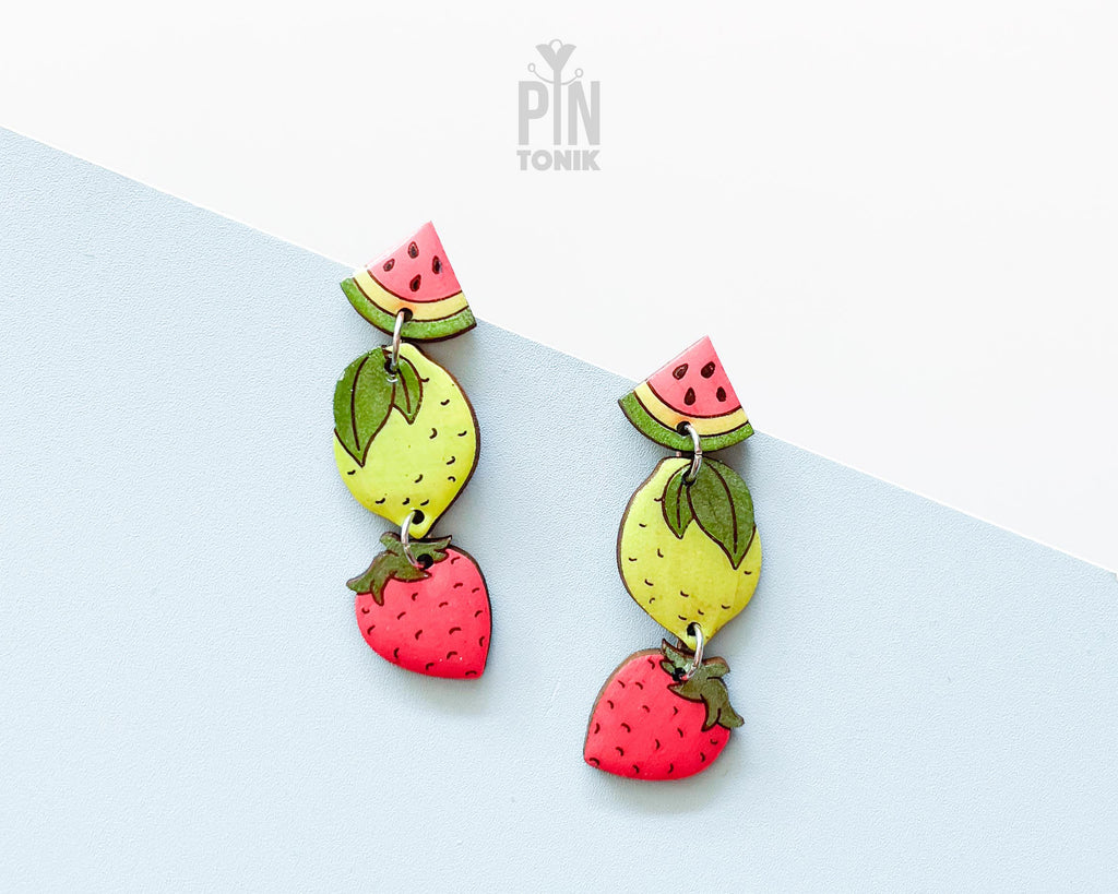 Summer Fruits Dangle Earrings