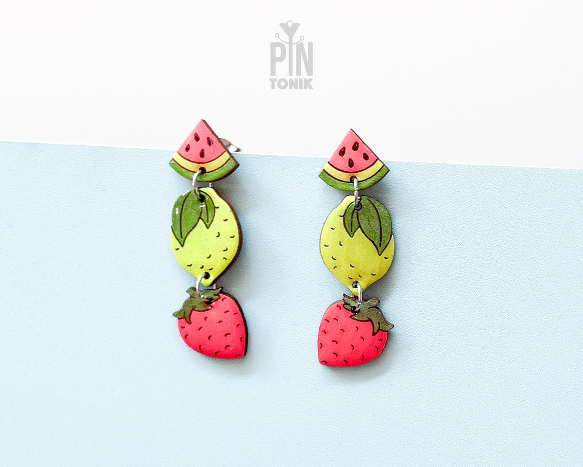 Summer Fruits Dangle Earrings