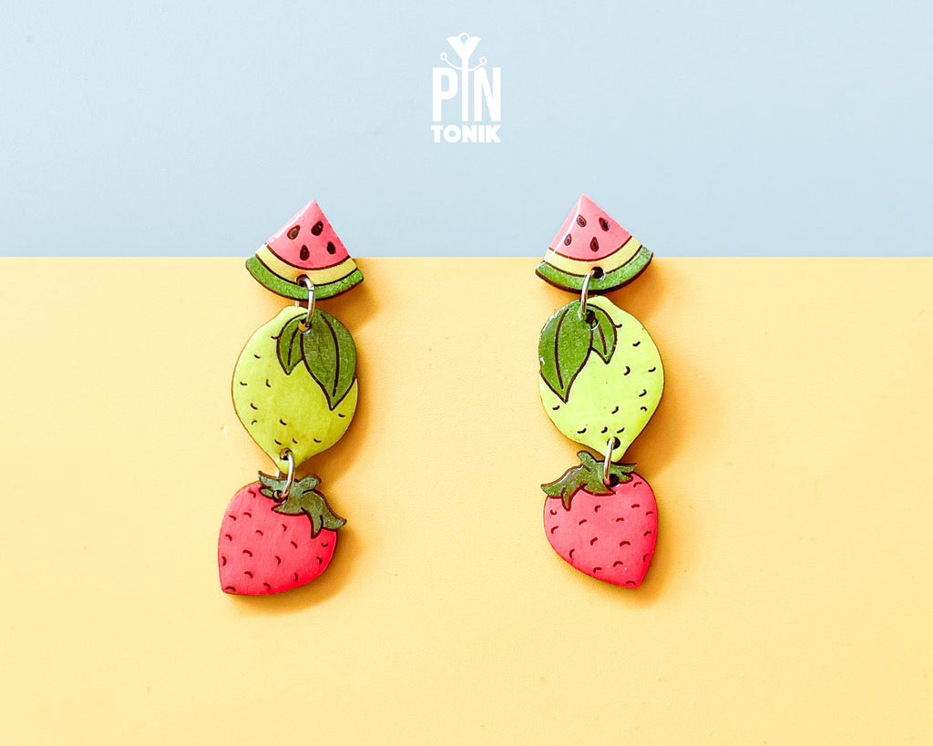 Summer Fruits Dangle Earrings
