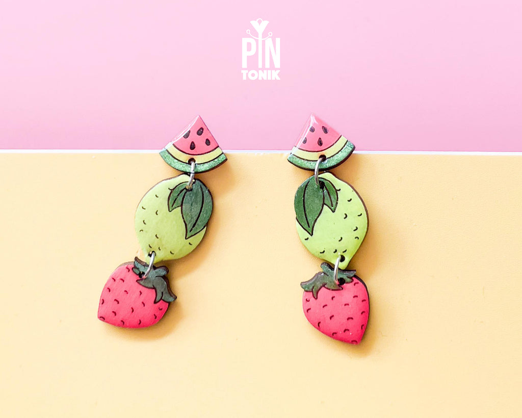Summer Fruits Dangle Earrings