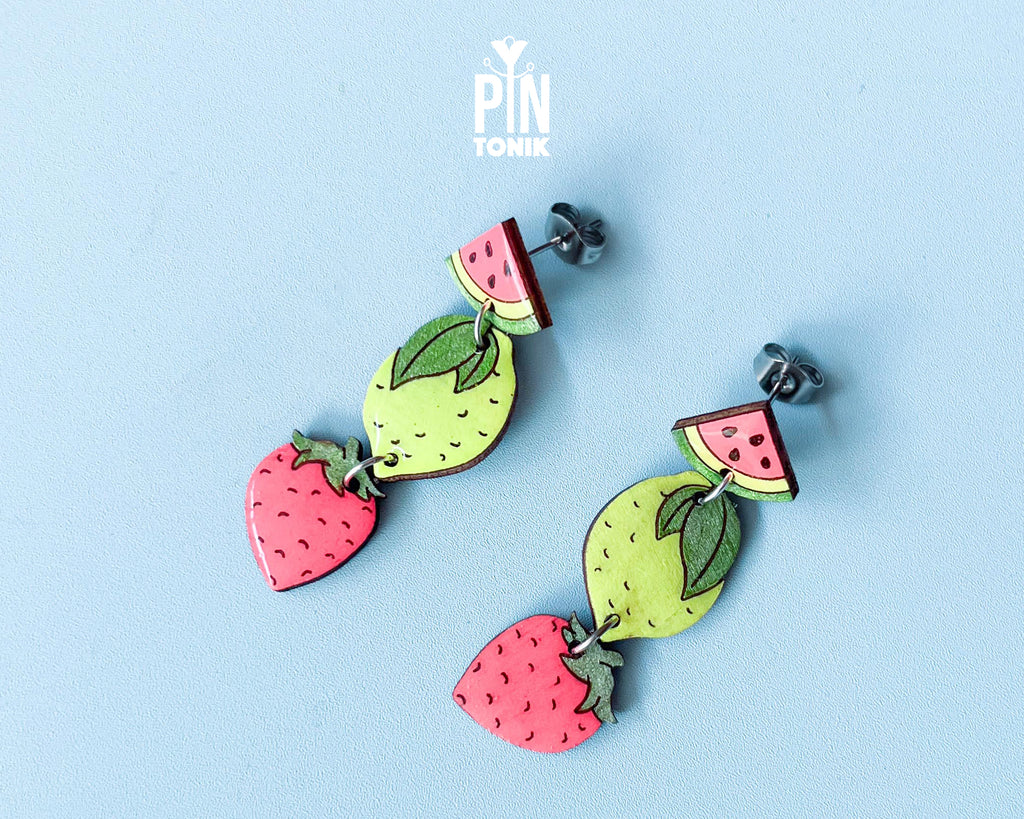 Summer Fruits Dangle Earrings