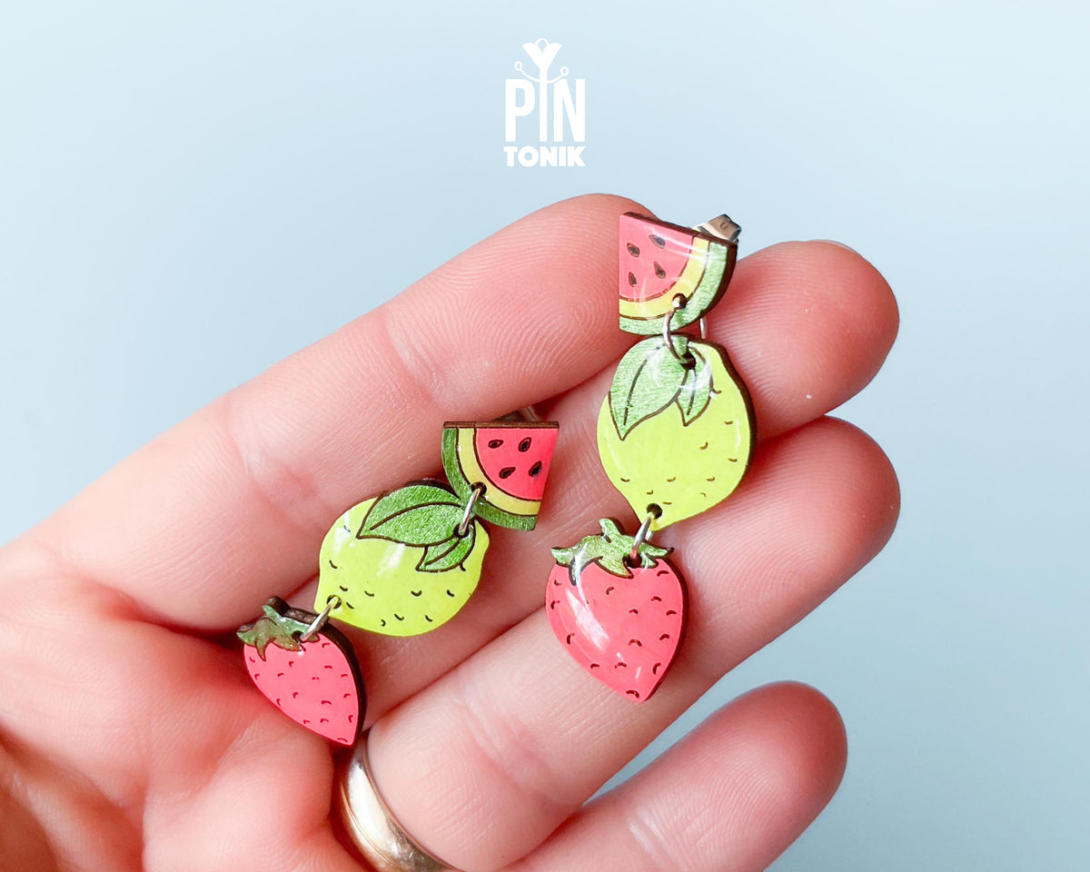 Summer Fruits Dangle Earrings