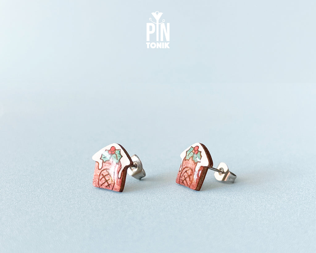 Gingerbread House Studs