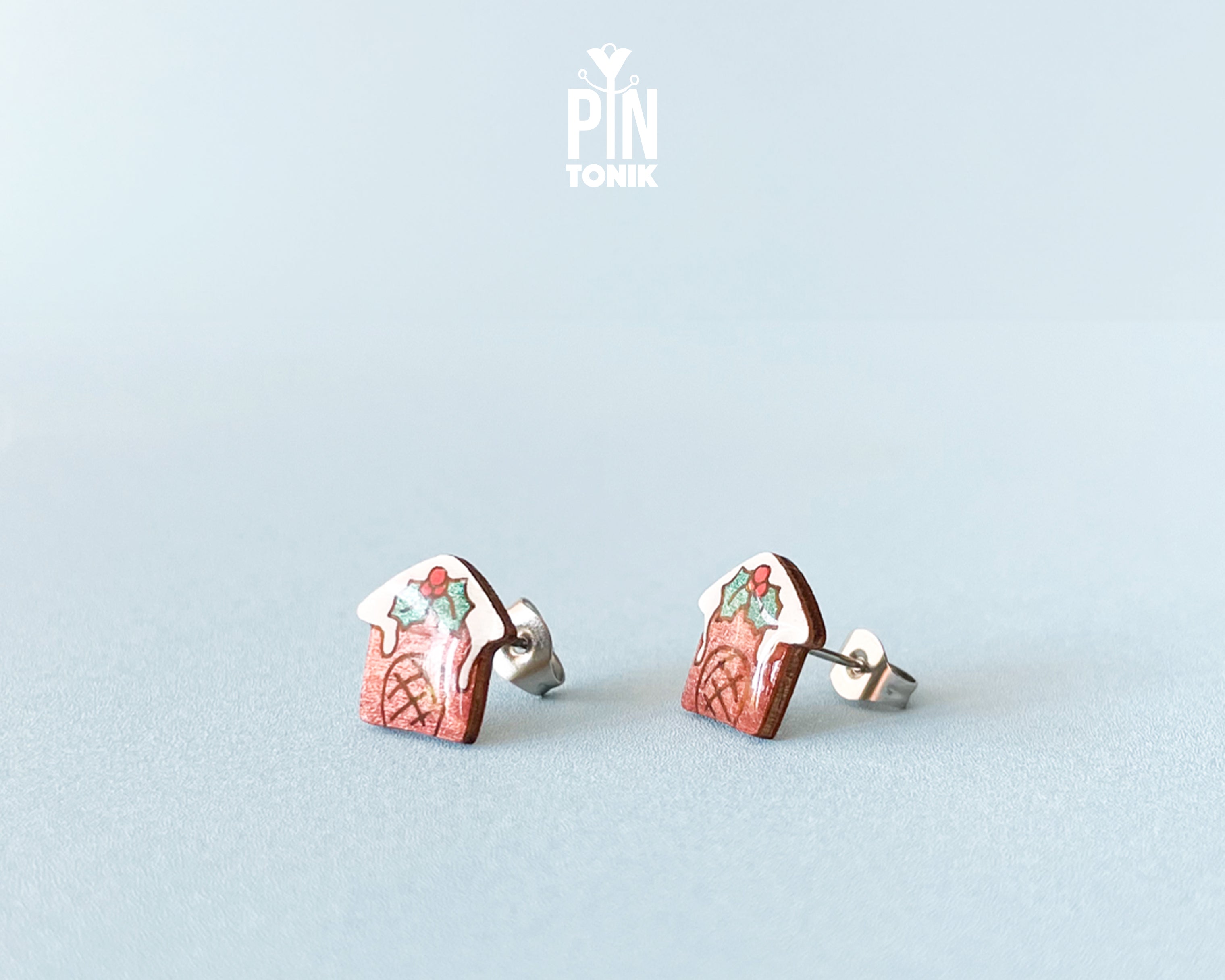 Gingerbread House Studs