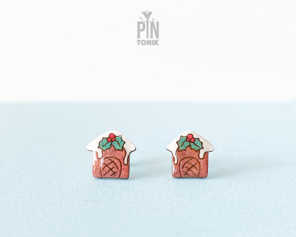 Gingerbread House Studs