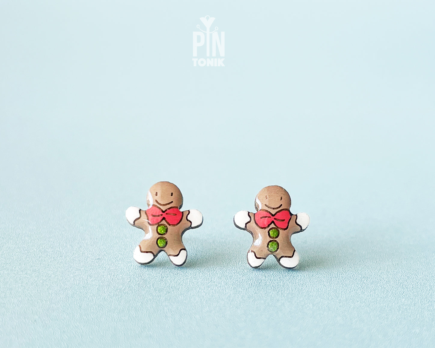 Gingerbread Man Studs