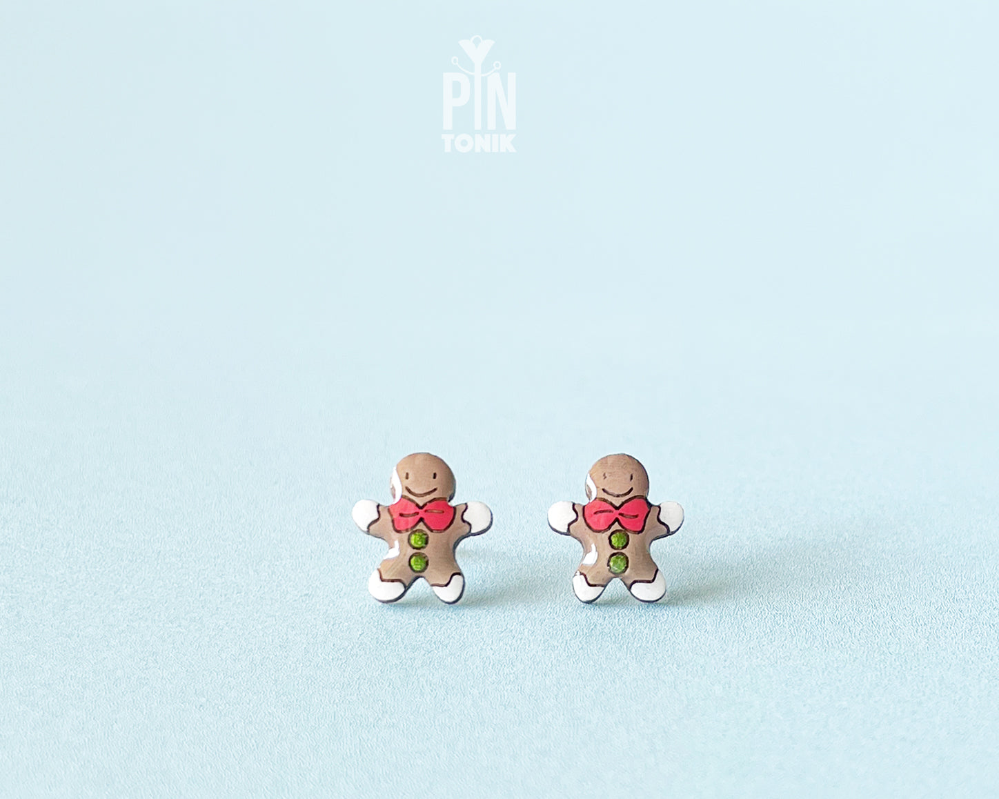 Gingerbread Man Studs
