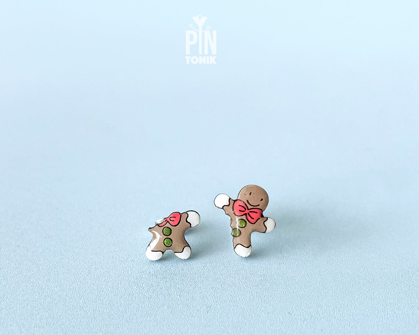 Bitten Gingerbread Studs