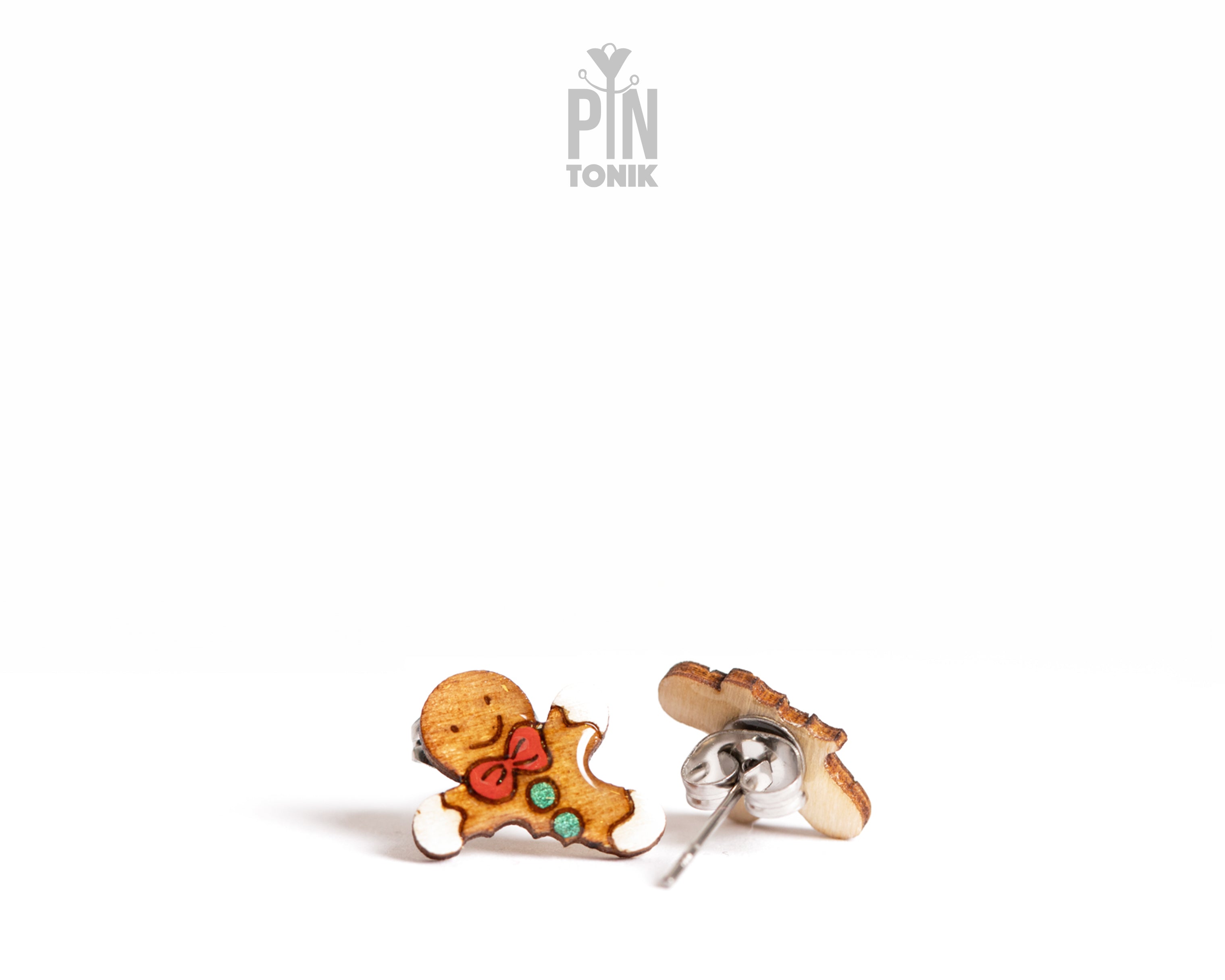 Bitten Gingerbread Studs