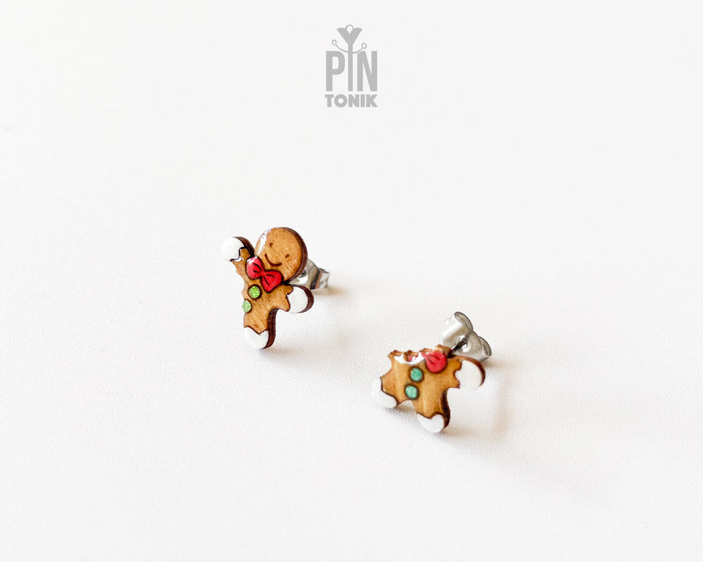 Bitten Gingerbread Studs