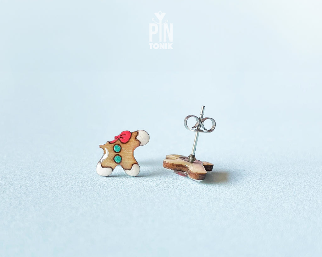 Bitten Gingerbread Studs