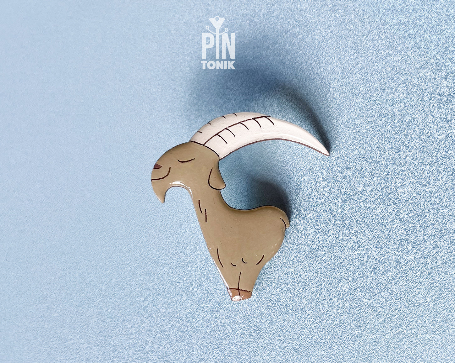 Alpine Ibex Steinbock Pin