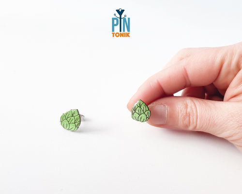 Beer Hops Stud Earrings