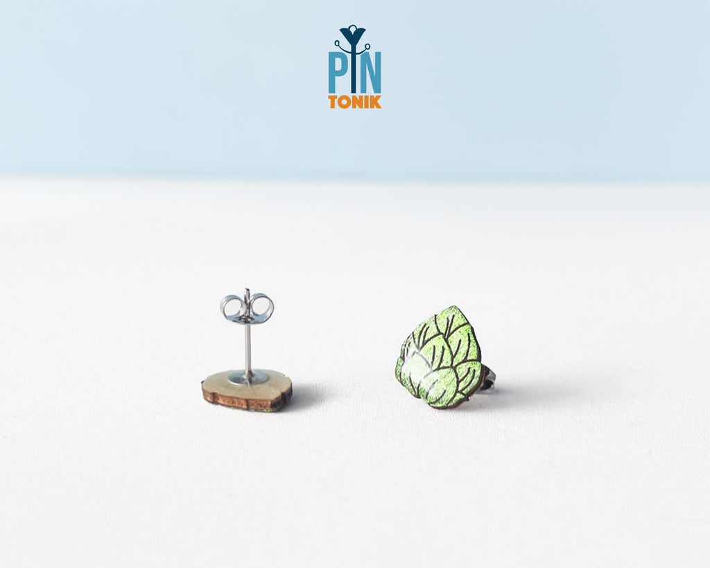 Beer Hops Stud Earrings