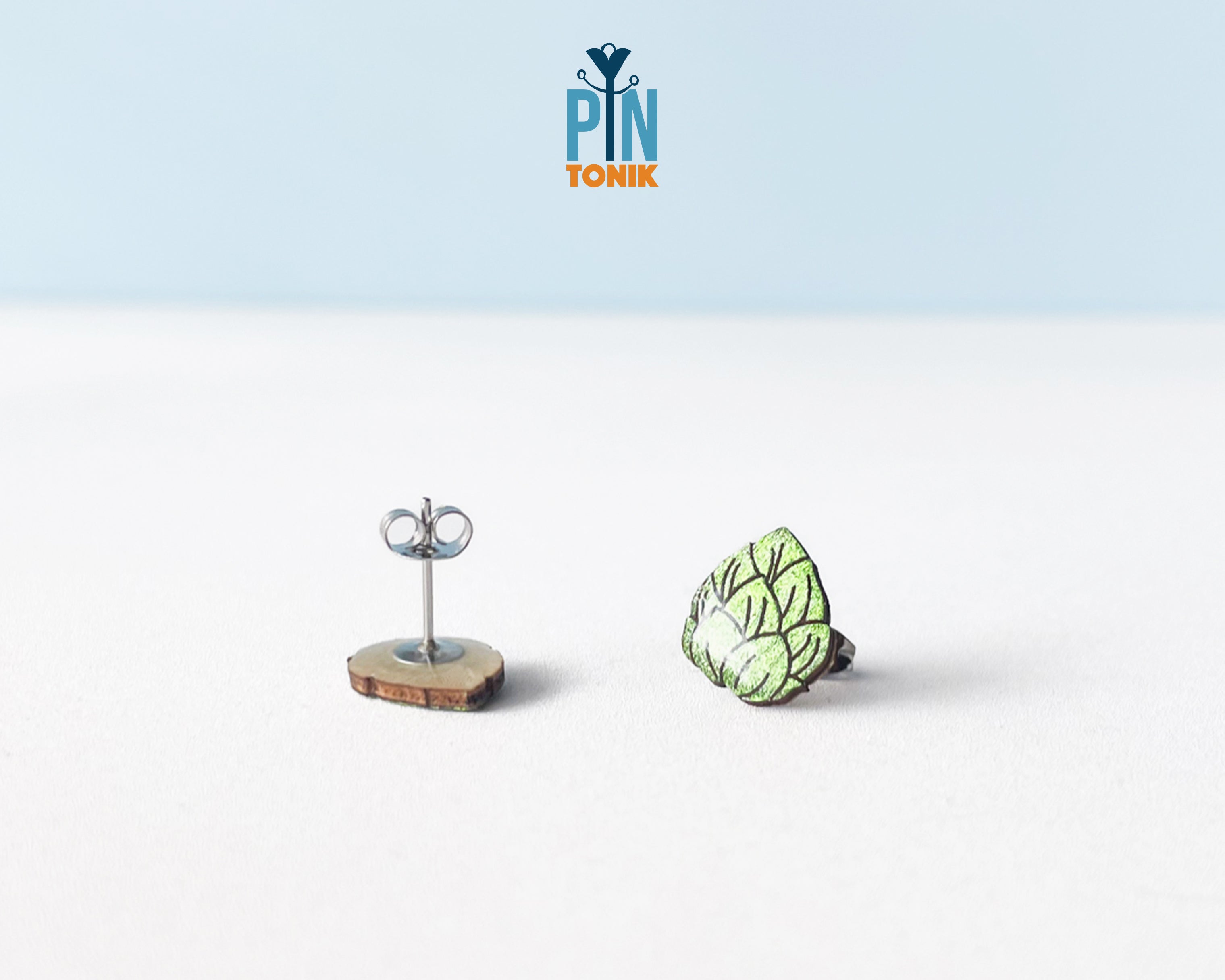 Beer Hops Stud Earrings