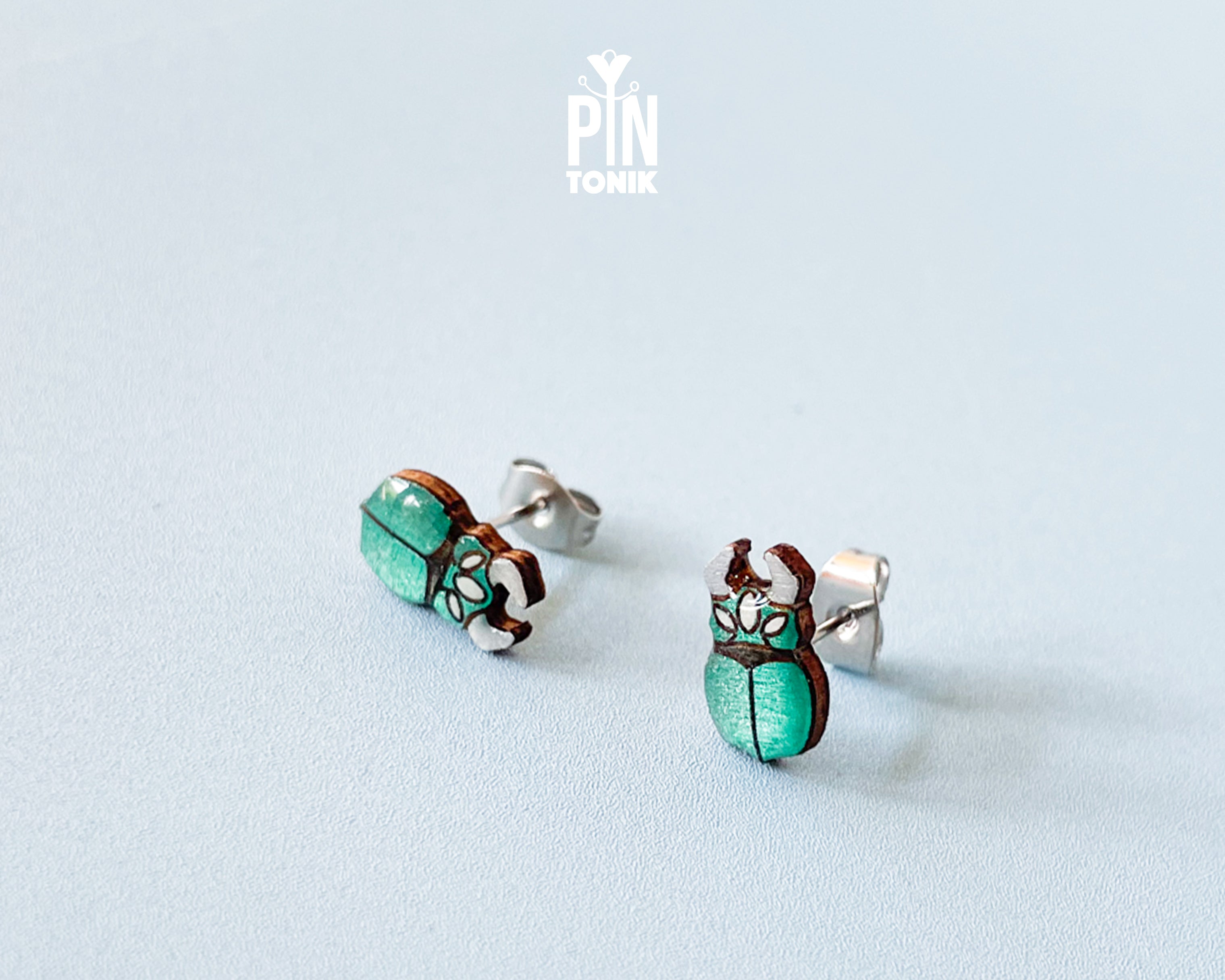 Stag Beetle Stud Earrings