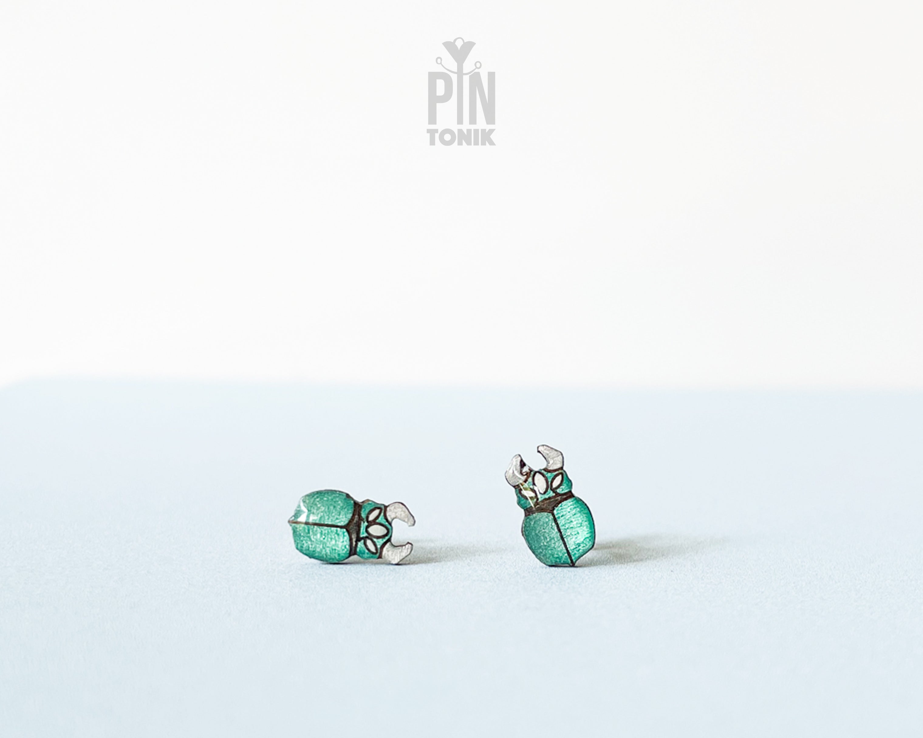 Stag Beetle Stud Earrings