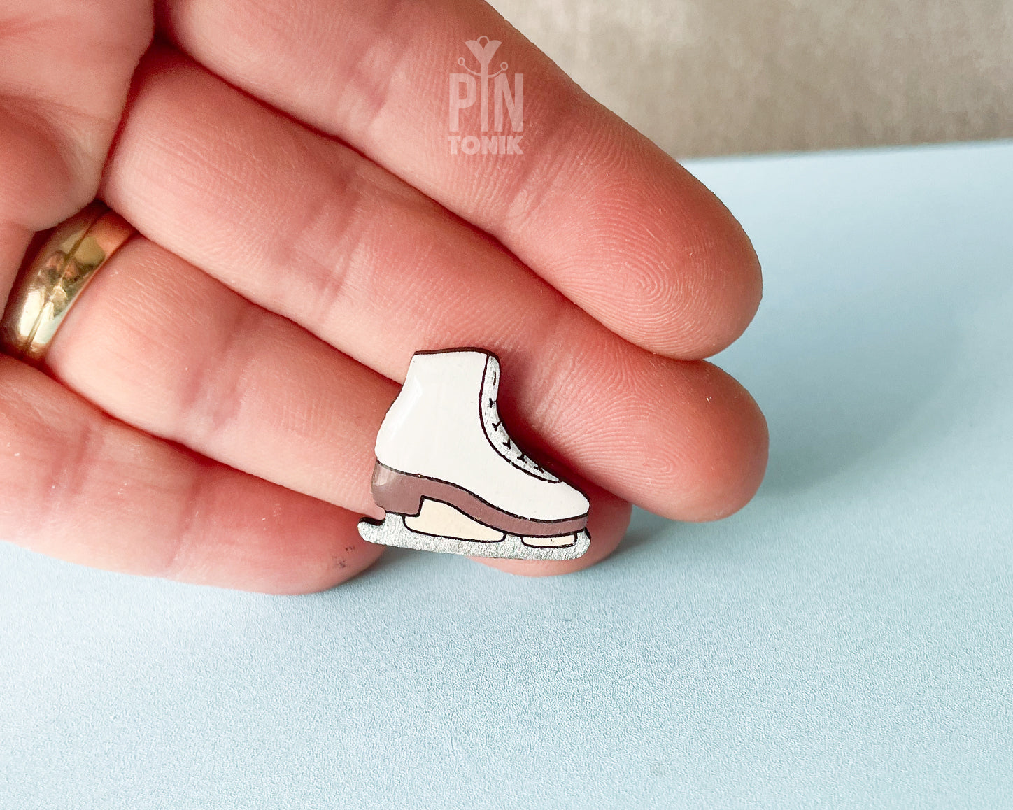Ice Skate Pin