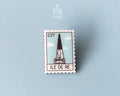 Île de Ré Church Stamp Pin