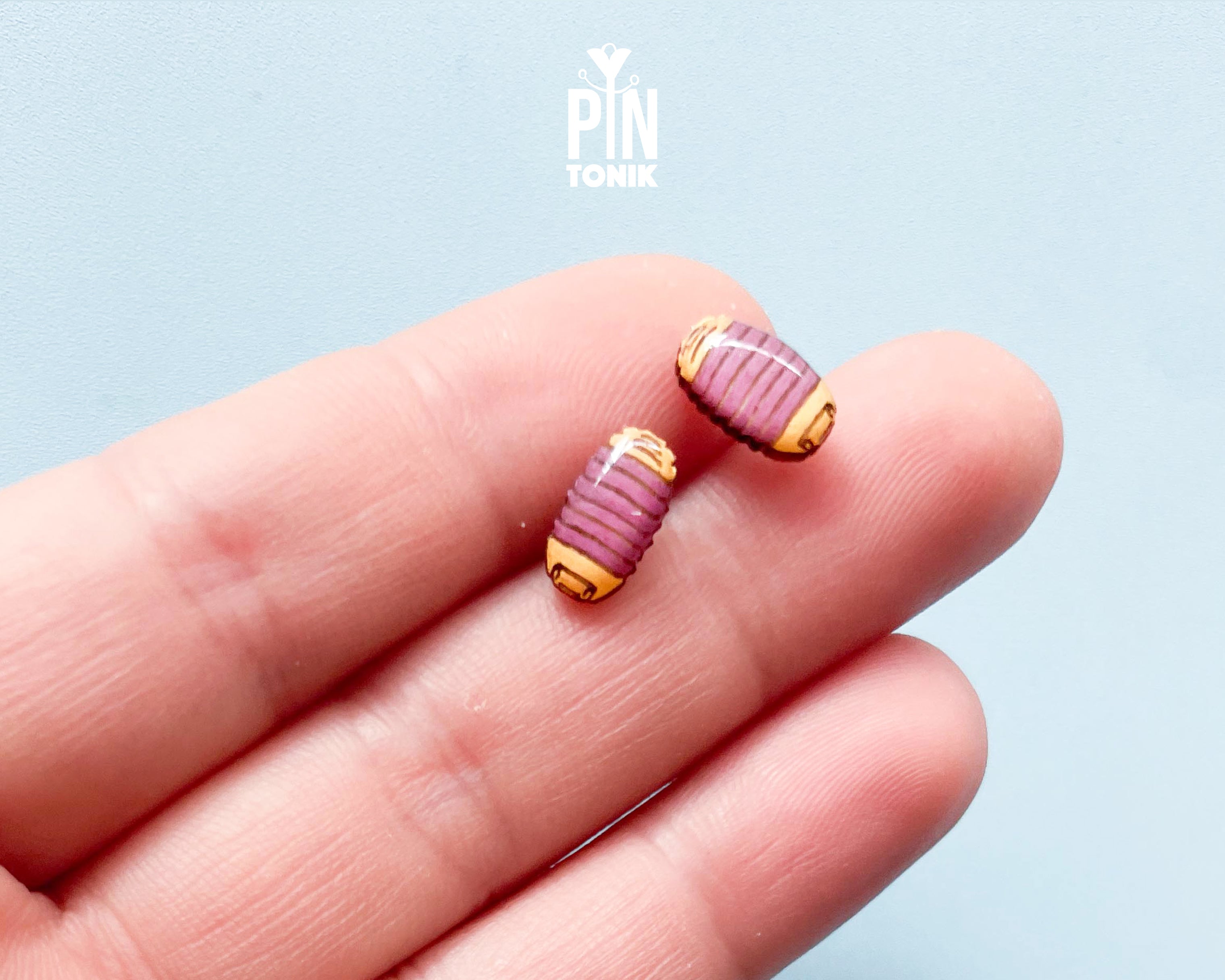 Colorful Rolly Polly Stud Earrings