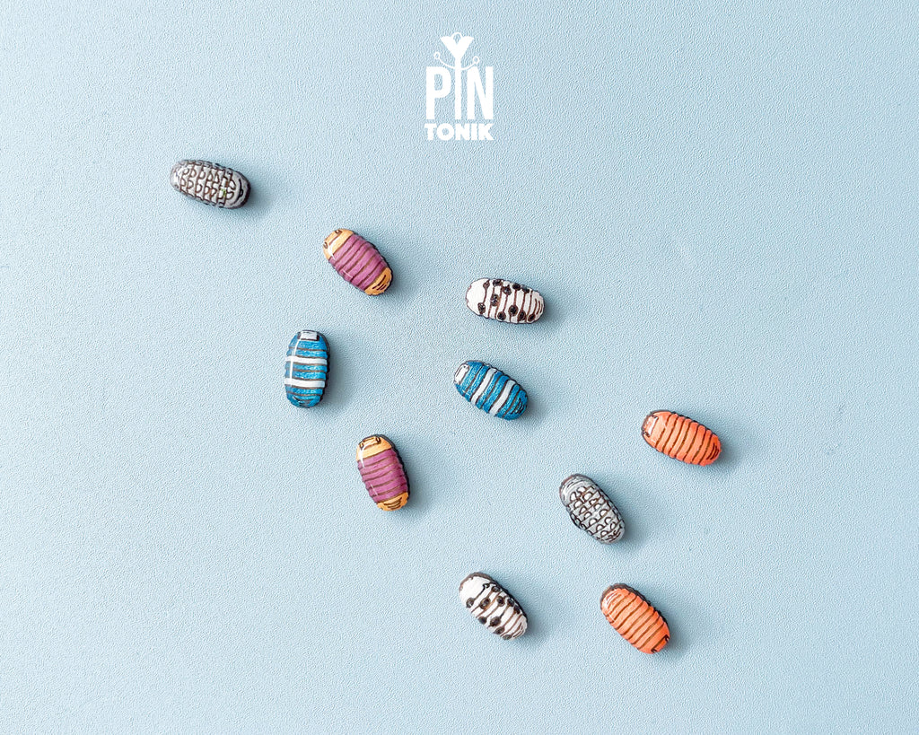 Colorful Rolly Polly Stud Earrings