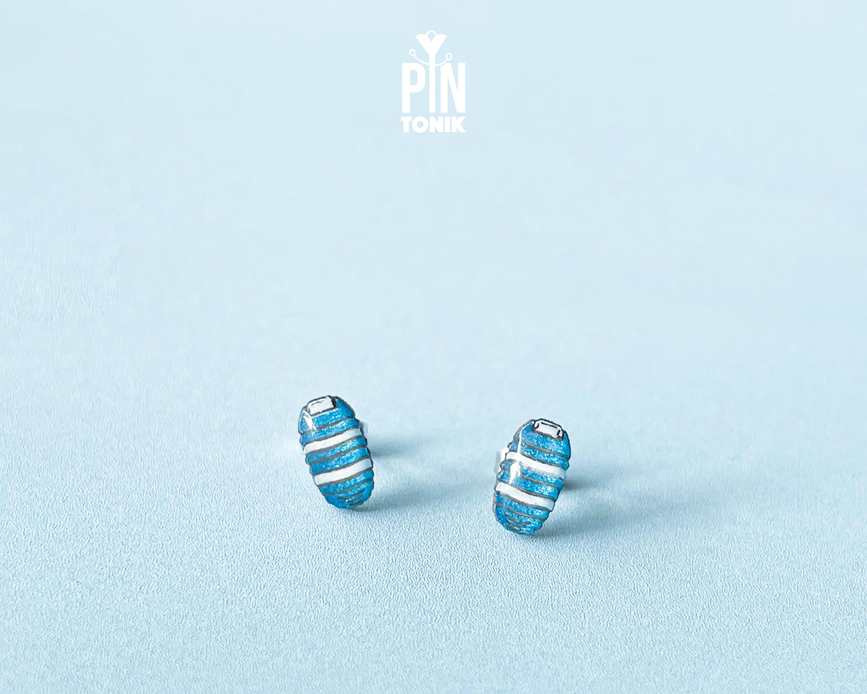 Colorful Rolly Polly Stud Earrings
