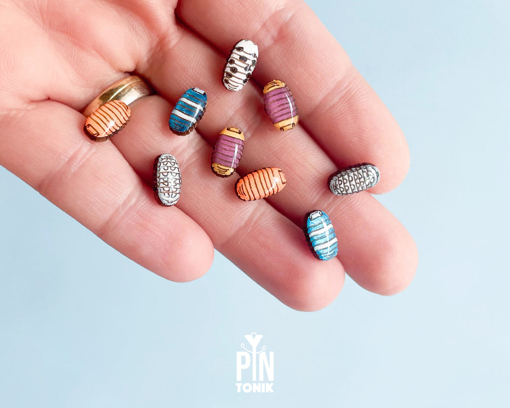 Colorful Rolly Polly Stud Earrings