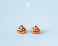 Jack O Lantern Pumpkin Studs