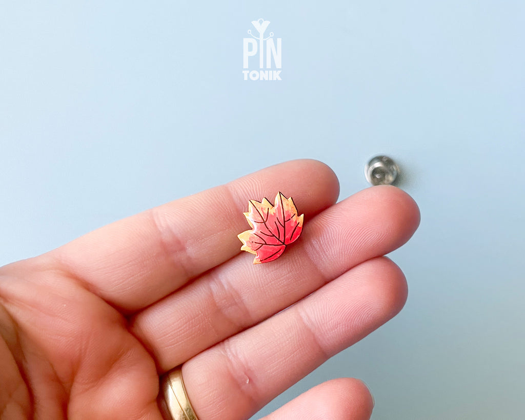 Autumn Maple Leaf Pin
