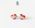 Pride Heart Studs