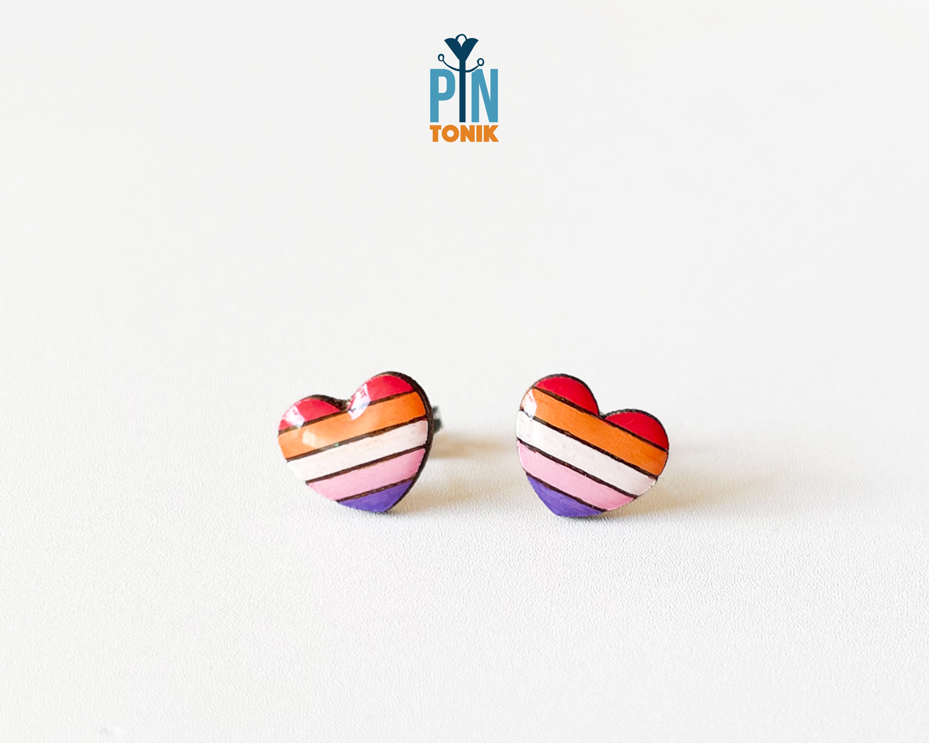 Pride Heart Studs