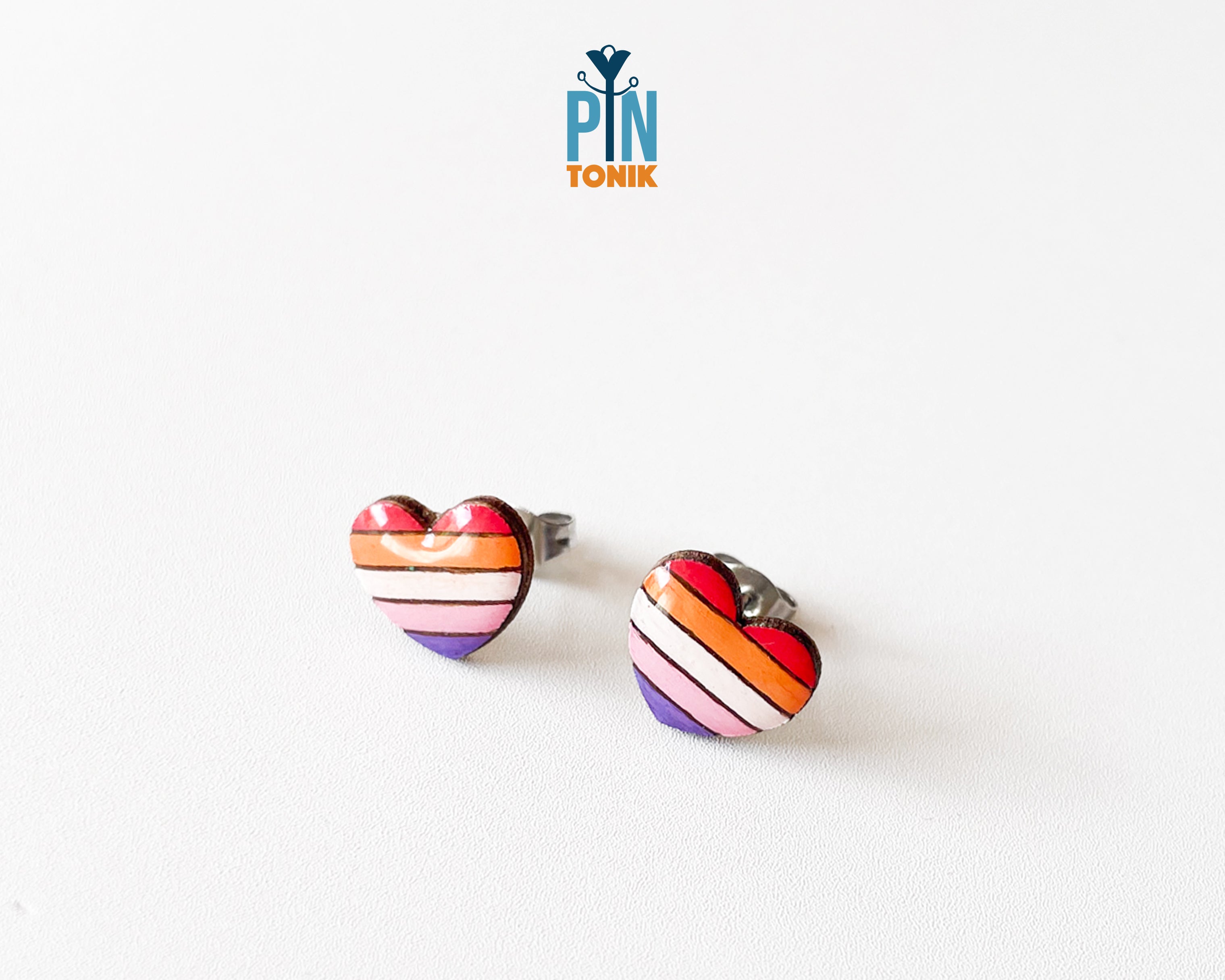 Pride Heart Studs