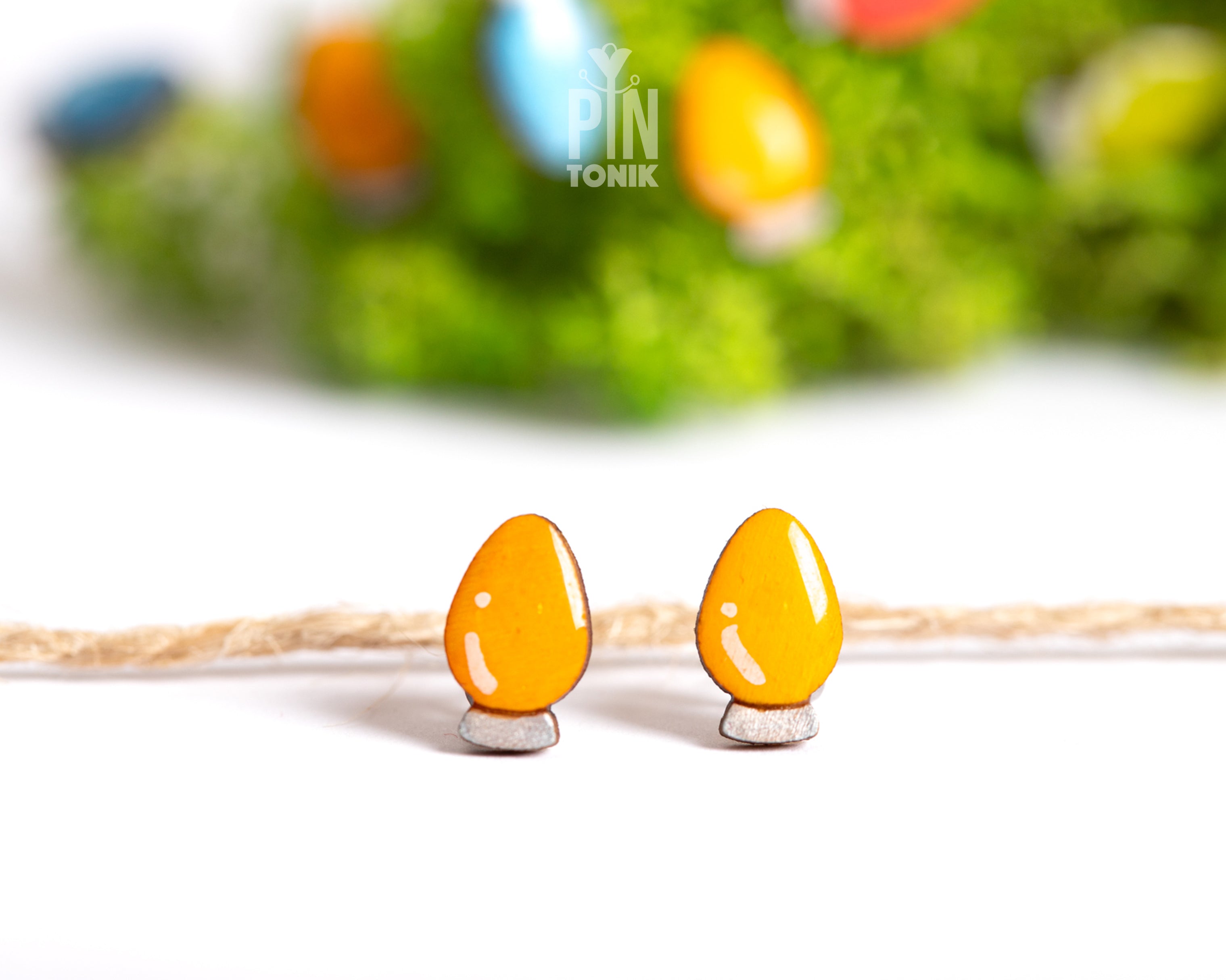 Christmas Lights Stud Earrings