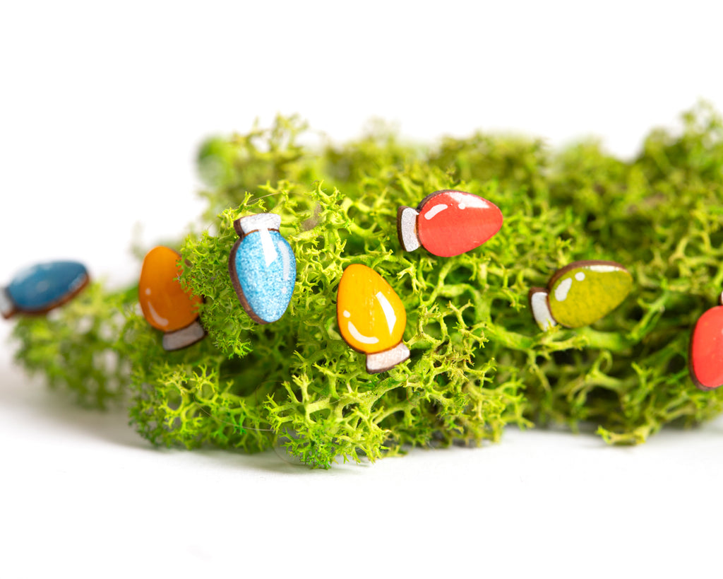 Christmas Lights Stud Earrings