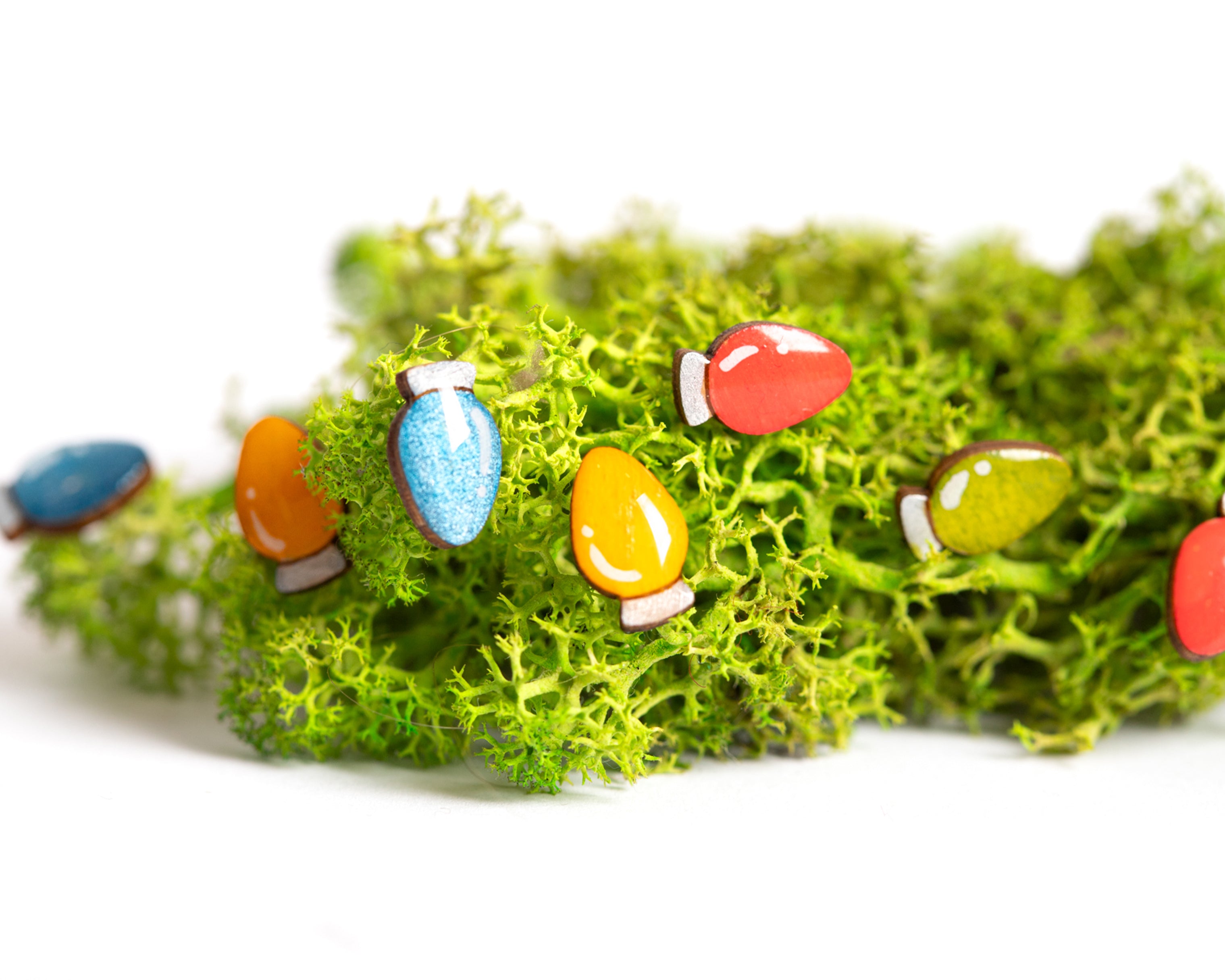 Christmas Lights Stud Earrings