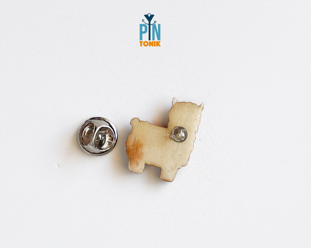 Llama Wooden Pin