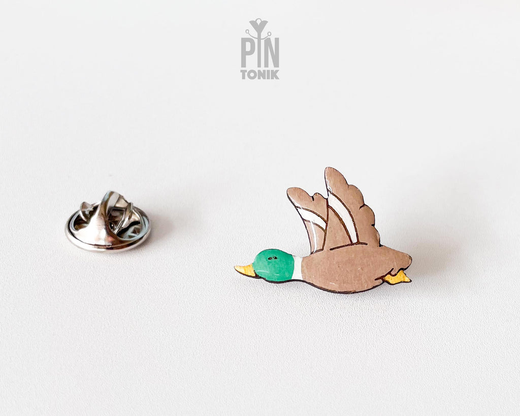 Flying Mallard Duck Pin