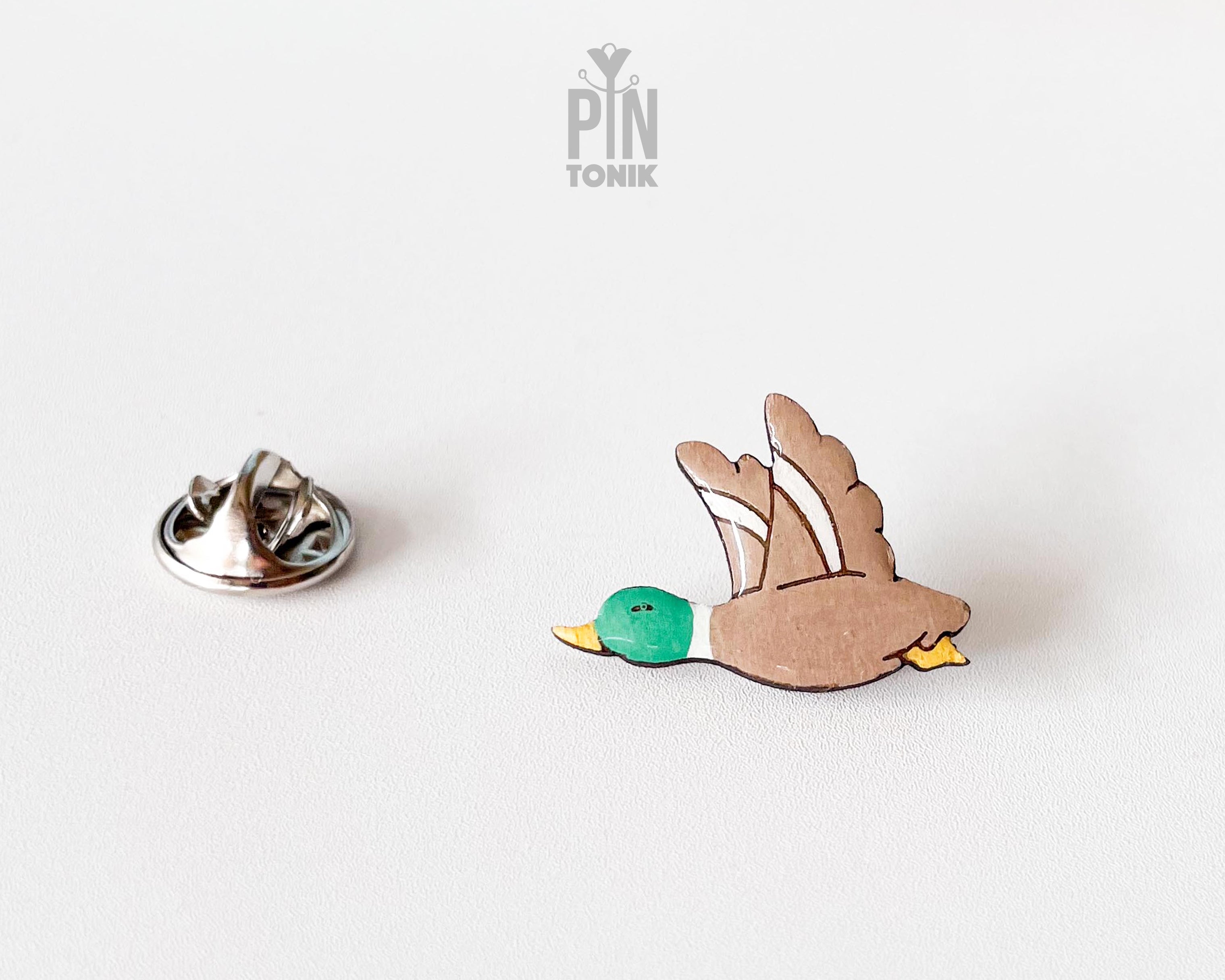 Flying Mallard Duck Pin