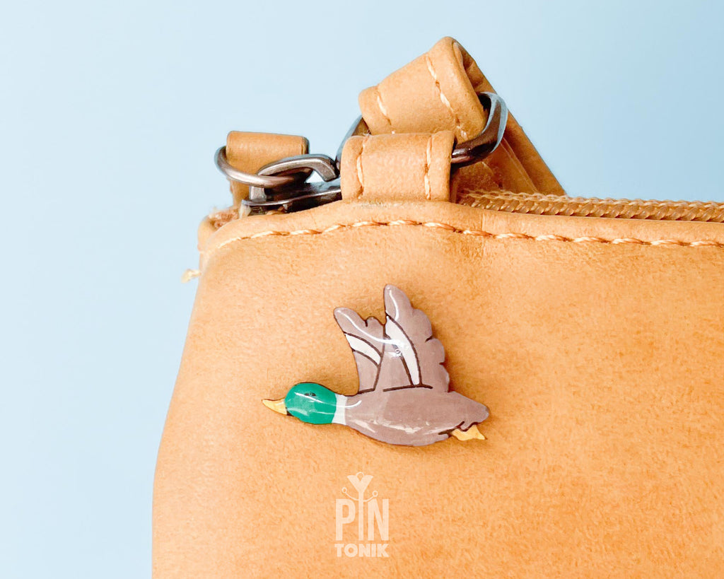 Flying Mallard Duck Pin