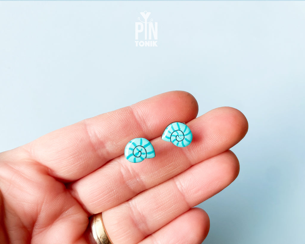 Nautilus Shells Stud Earrings