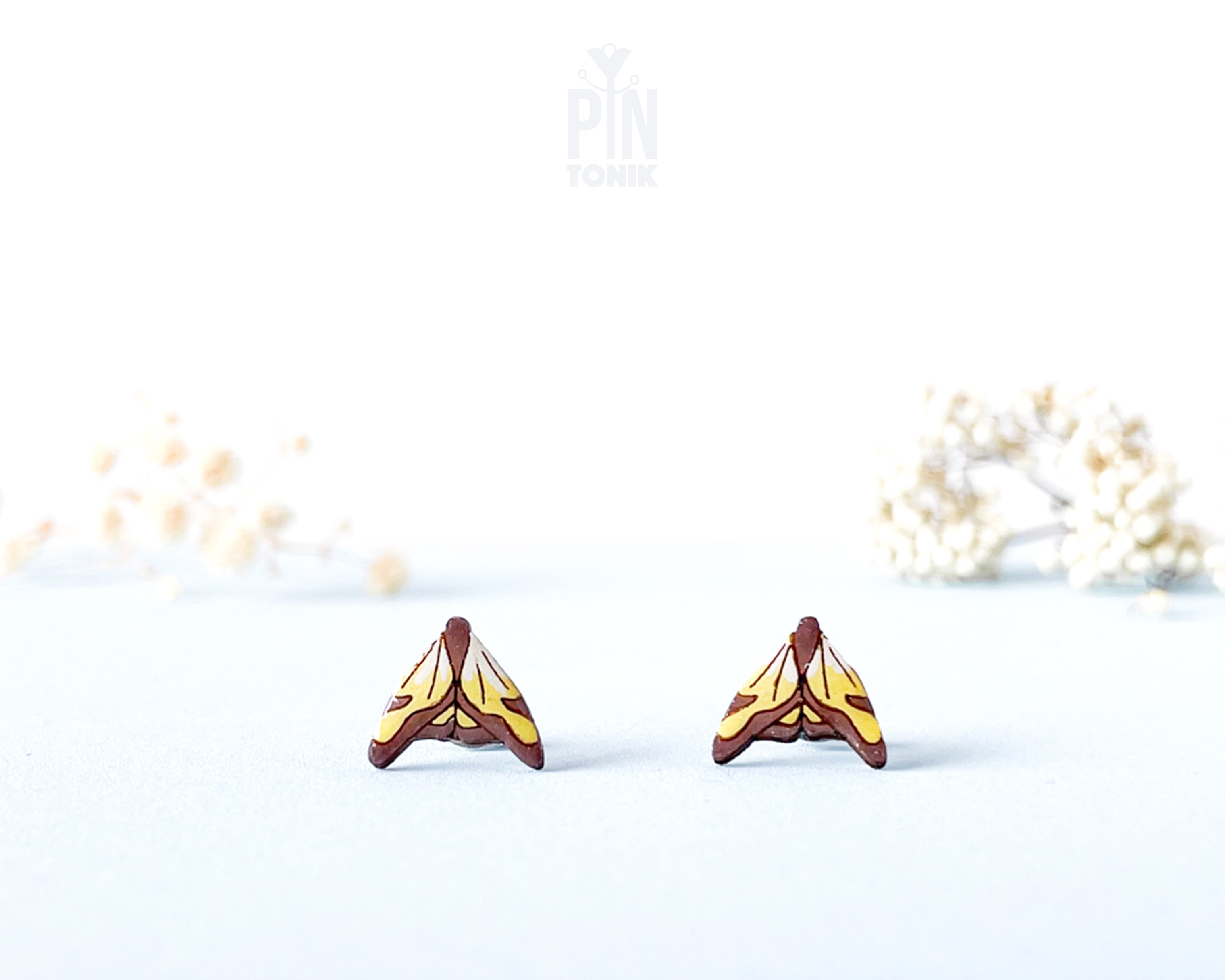 Monarch Butterfly Stud Earrings