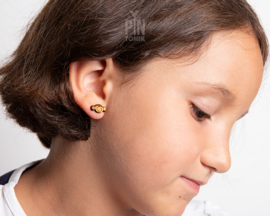 Monkey Stud Earrings
