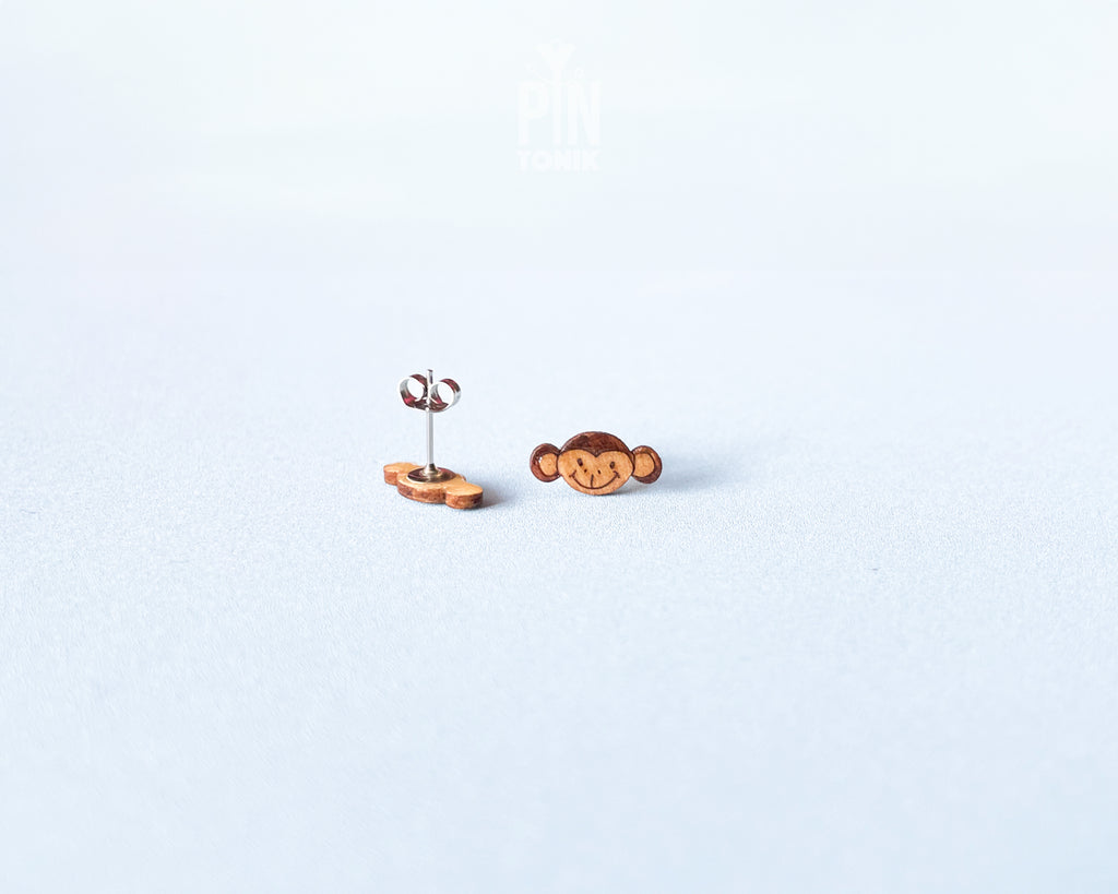 Monkey Stud Earrings