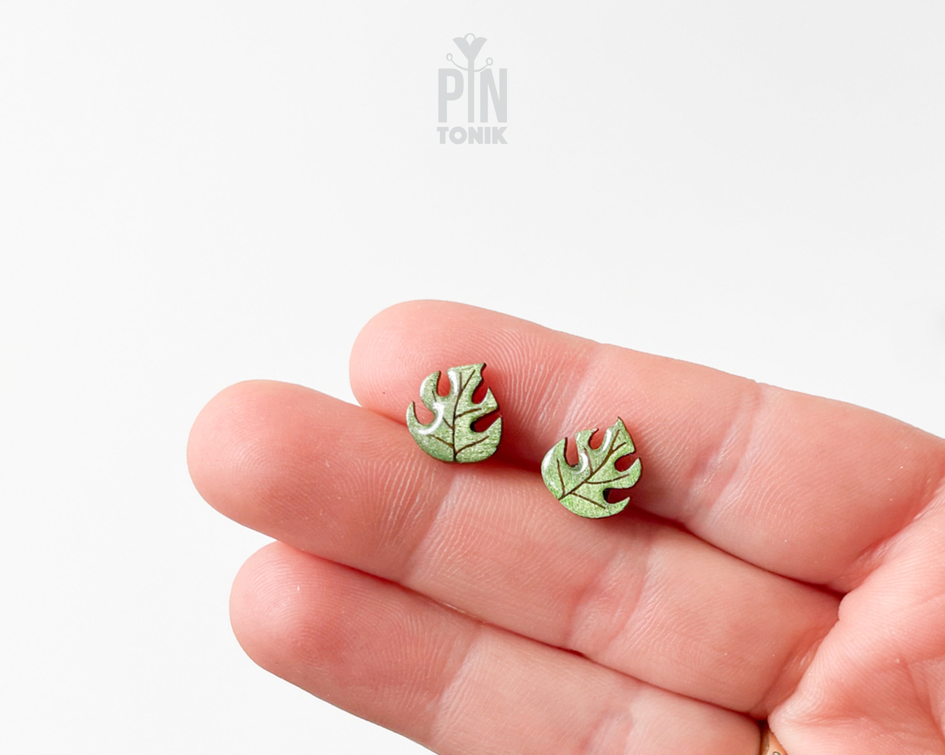 Clous d'oreilles Monstera