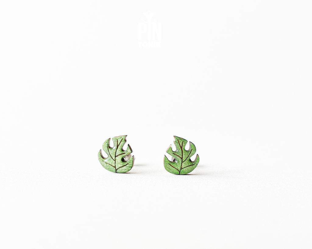 Clous d'oreilles Monstera