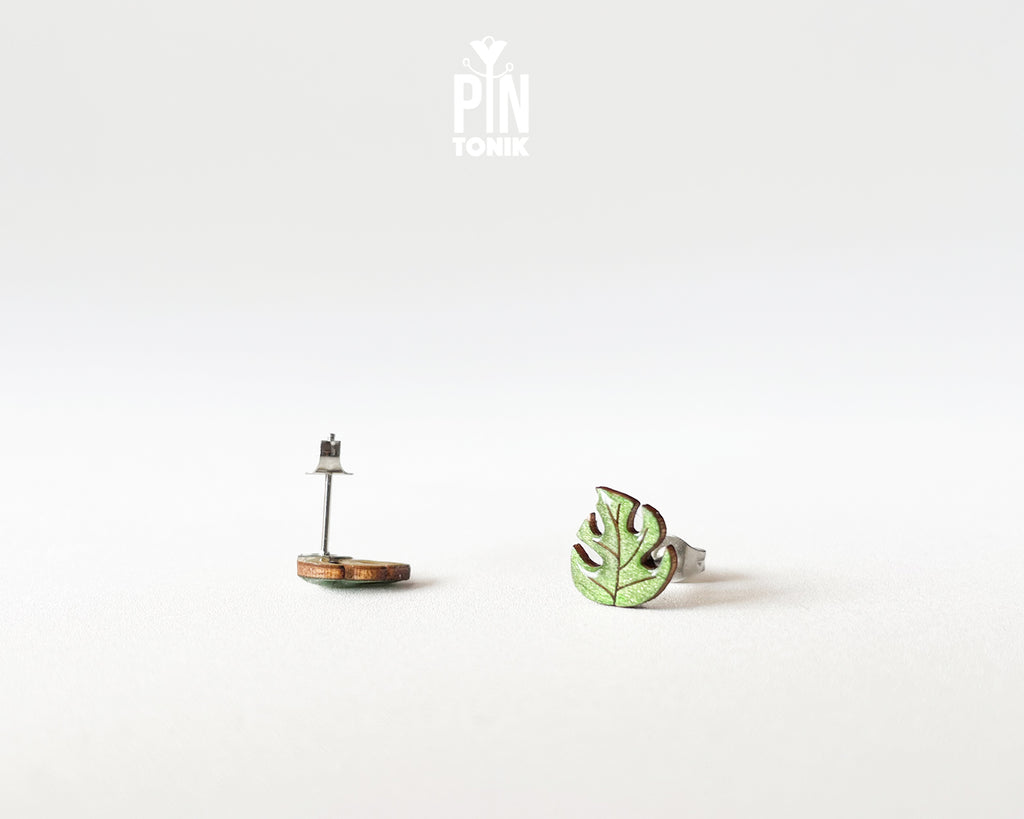 Clous d'oreilles Monstera